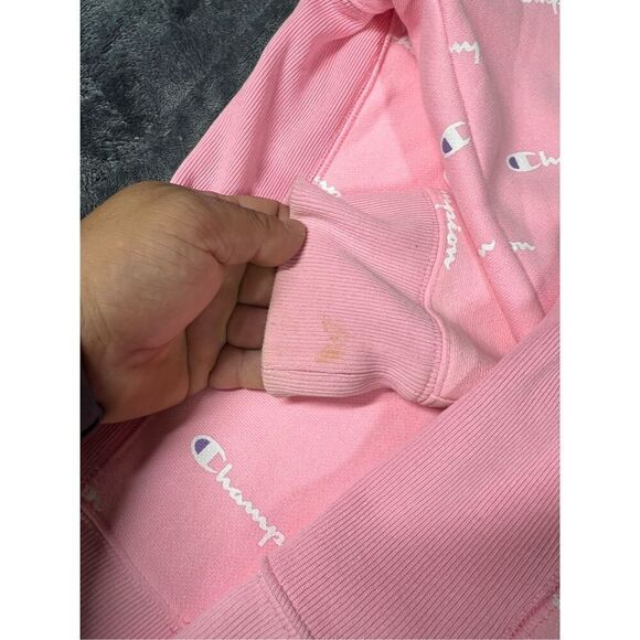 Vintage Y2K reverse weave champion sweater, pink size L - Picture 7 of 8